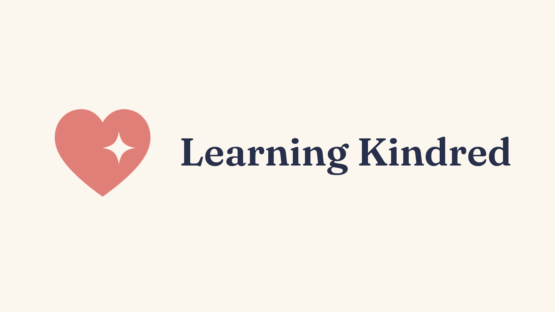 Wide 16:9 — Learning Kindred brand asset