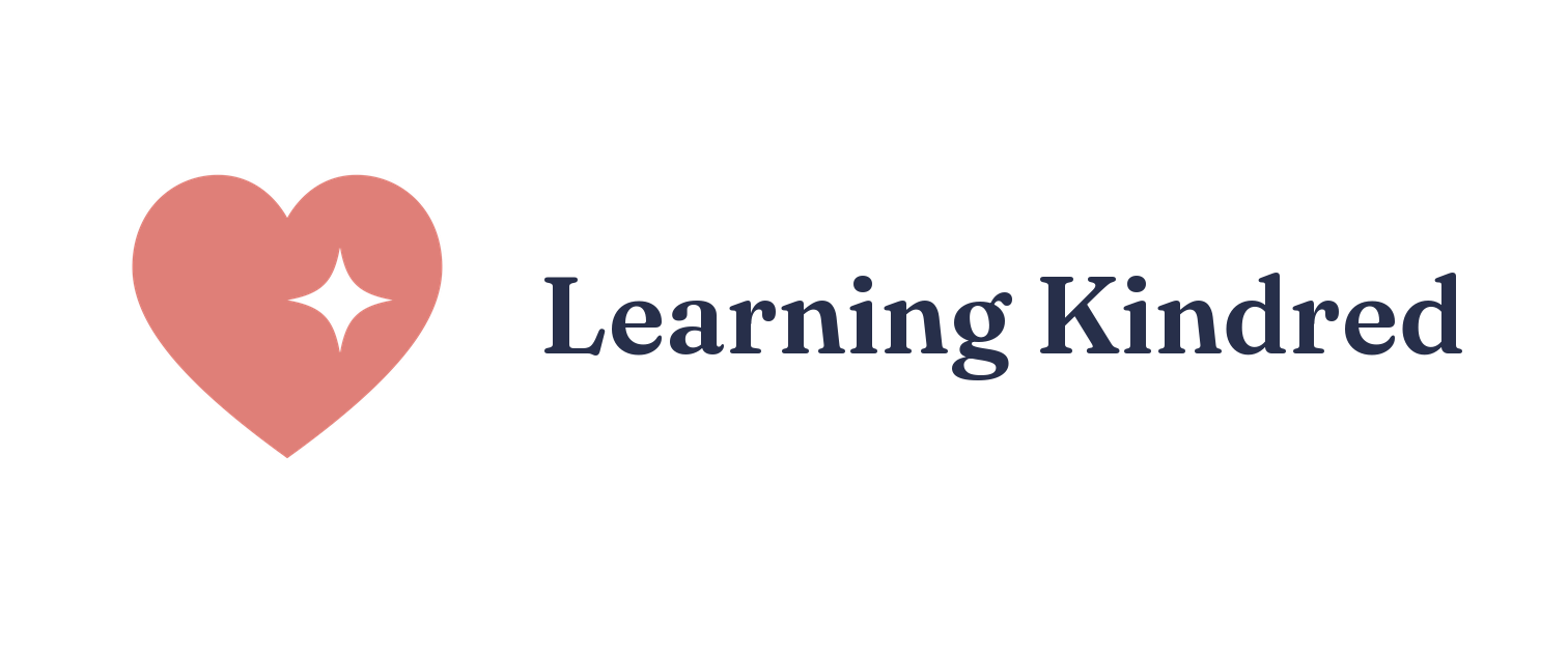 Lockup — light background — Learning Kindred