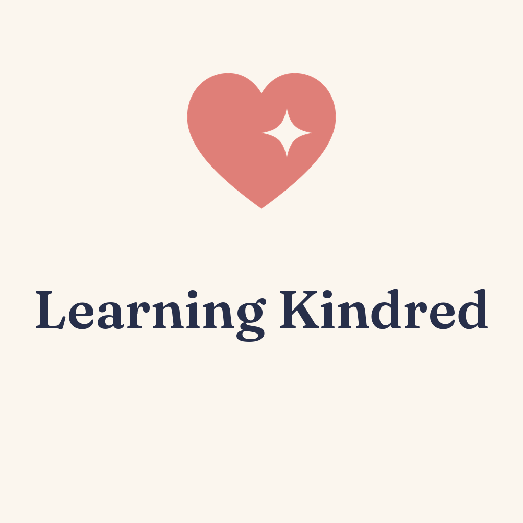 Square lockup — Learning Kindred brand asset